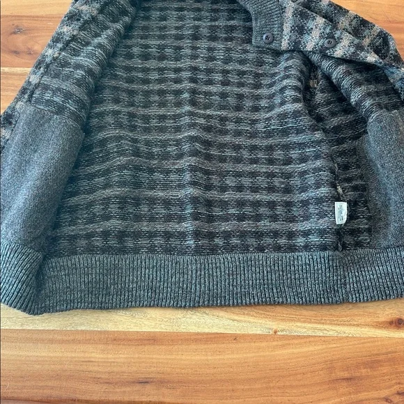 La Solino Vintage Shetland Wool Button Up Cardigan Sweater sz large - Picture 11 of 12